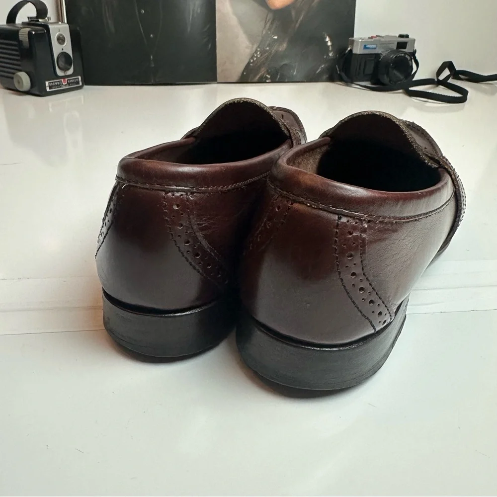 Dark Academia Penny Loafers | Polo Ralph Lauren Heritage Leather Slip Ons